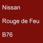 Preview: Nissan, Rouge de Feu, B76.